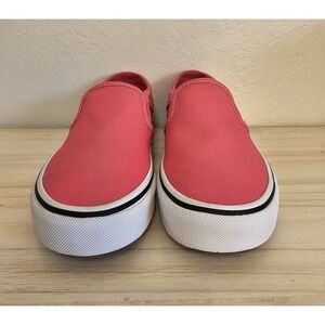Women's Vans Asher Honeysuckle Canvas‎ Slip-on Shoes Sz 6 Gently Used